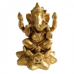 Statue Ganesh en Laiton 10cm