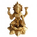 Statue Laxmi en Laiton Indienne