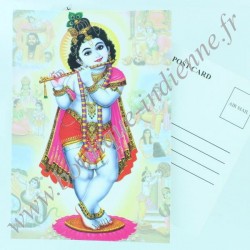 Carte Postale Indienne Krishna