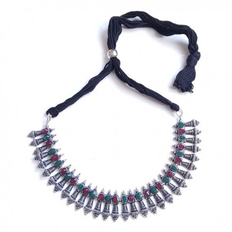 Collier pierres indiennes