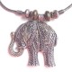 Collier éléphant sculpté indien