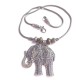 Collier éléphant sculpté indien