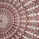 Tenture ou Nappe indienne Coton bordeau
