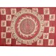Nappe indienne ou Tenture Coton Bordeau