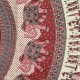 Nappe indienne ou Tenture Coton Bordeau