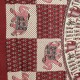 Nappe indienne ou Tenture Coton Bordeau