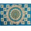 Nappe indienne ou Tenture Coton Bleu