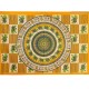 Nappe indienne ou Tenture Coton Jaune