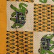 Nappe indienne ou Tenture Coton Jaune