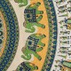Nappe indienne ou Tenture Coton Jaune