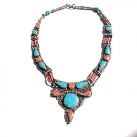 Collier style Tibétain