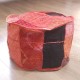 Pouf indien Patchwork Rouge