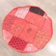Pouf indien Patchwork Rouge