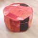 Pouf indien Patchwork Rouge