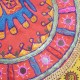 Housse de Pouf brodée éléphant