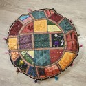 Coussin de sol Yoga patchwork grande taille