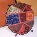 Housse Coussin artisanale Inde Patchwork taille moyenne
