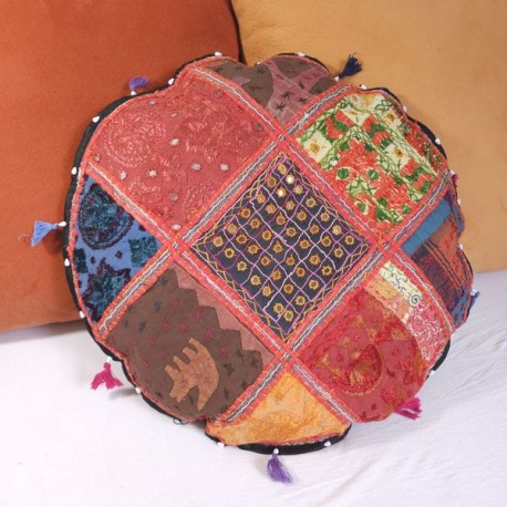 Housse Coussin Patchwork taille moyenne