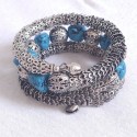 Bracelet snake turquoise indien