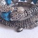 Bracelet snake turquoise indien