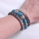 Bracelet snake turquoise indien