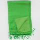 echarpe soie et laine verte