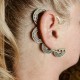 Manchette d'Oreille 'Earcuff' métal argenté