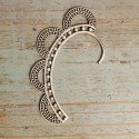 Manchette d'Oreille 'Earcuff' métal argenté