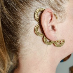 Manchette d'Oreille 'Earcuff' doré