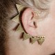 Tour d'Oreille ethnique 'Earcuff' argenté