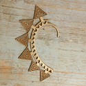 Tour d'Oreille ethnique 'Earcuff' argenté