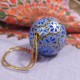 Boule Noel Artisanat du Cachemire papier maché 