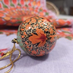 Boule Noel du Cachemire papier maché