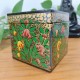 Boîte Cube en papier mâché artisanat Cachemire