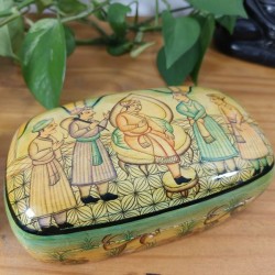 Boîte Moghol artisanat Cachemire