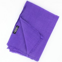 Châle - Echarpe Pashmina du Cachemire Violet