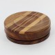 échiquier rond en bois